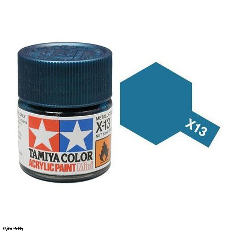 Tamiya #81513 Paint Acrylic Mini X-13 Metallic Blue